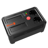 Стабилизатор напряжения ElectrO НСТ-1500, 1500 BA, электронный, 140-260 В, 2 розетки, HCT15EL2