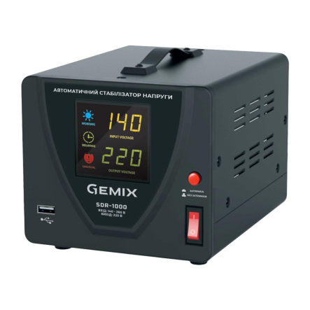 Стабилизатор напряжения Gemix SDR-1000 (700Вт) - 1