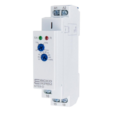 Реле времени задержки отключения без источника питания АСКО-УКРЕМ NTE9-D AC/DC 12-240V, A0010240009