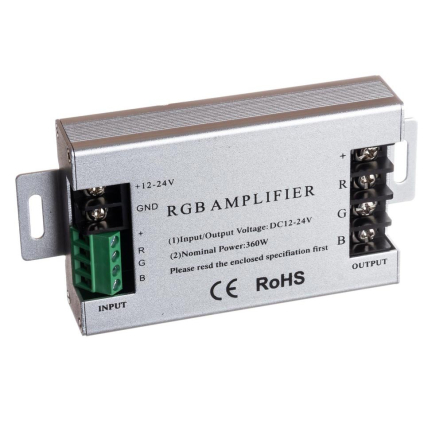 Усилитель сигнала AVT 1009384, RGB, 30А, 360W