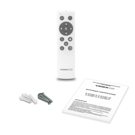 Светильник LED функциональный VIDEX,  GLANZ, 72W, 2800-6200K, 648 Lm, 480х125 мм, круг, 25542