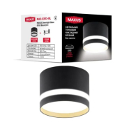 Світильник точковий накладний-врізний MAXUS Downlight Base MAX-GX53-Bl, GX53 Black 2in1, 82х60мм