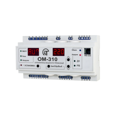 Ограничитель мощности Новатек-Электро ОМ-310, трехфазный, NTOM31000 - 1