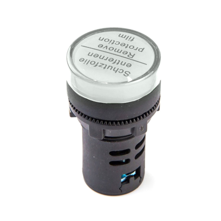 Светодиодный индикатор TAKEL AD22-22DS 36V АC/DC, белый, 505007б - 1