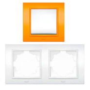 Рамка EL-BI Zena двойная, оранжевая, 500-011710-226