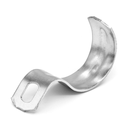 Скоба оцинкована одностороння d 31-32 мм, з отвором для кріплення 8,5 х 6 мм - 2