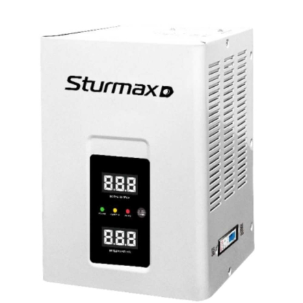 Стабилизатор напряжения Sturmax PSM9310000RV, 10000 ВA, релейный, LED, настенный - 1