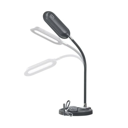 Настольная лампа LED MAXUS 1-MDL-8W-CRB, Desk Lamp 8W 3CCT BL Carbon Tray, чёрная