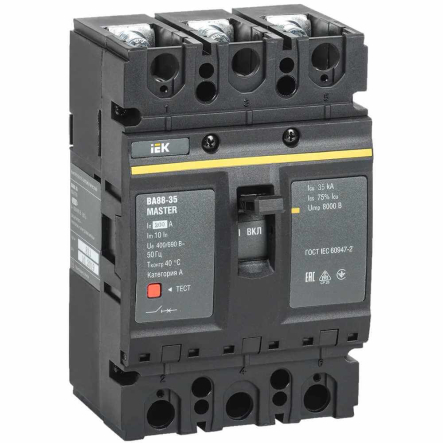Автоматичний вимикач IEK&nbsp;ВА88‑35&nbsp;MASTER, AC&nbsp;400‑690&nbsp;В, 3&nbsp;Р, 200&nbsp;А, 35&nbsp;кА - 1