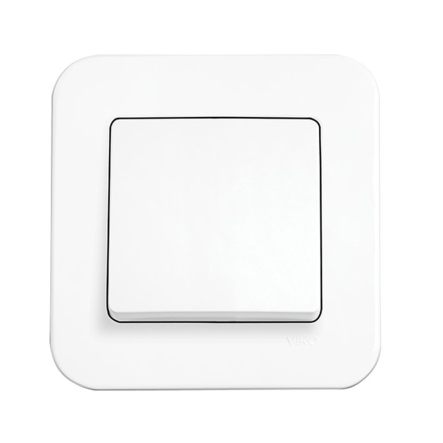 Вимикач 1 кл., VIKO Rollina, 90420001, білий - 1