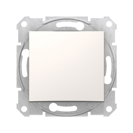 Выключатель одноклавишный Schneider Electric Sedna, слоновая кость, SDN0100123 - 1
