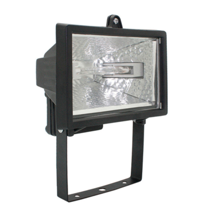 Прожектор IEK ІО-150, 150W, IP54, галогенний, чорний, LPI01-1-0150-K02 - 1