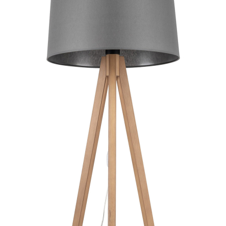 Торшер TK-lighting WALZ 5046, 1xE27х60 Вт, D 50 см, H 165 см, серый