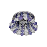 Светильник точечный Feron СD2120, MR16, 50W, прозрачный/сиреневый/хром