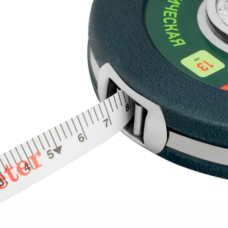 Рулетка геодезическая 10 м x 13 мм закрытый корпус фибергласовая лента СИБРТЕХ 31260