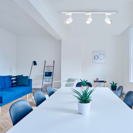 Светильник трековый FERON, AL102 COB, 12W, 960Lm, 2700K, IP40, 80х129х182 мм, белый, 6645