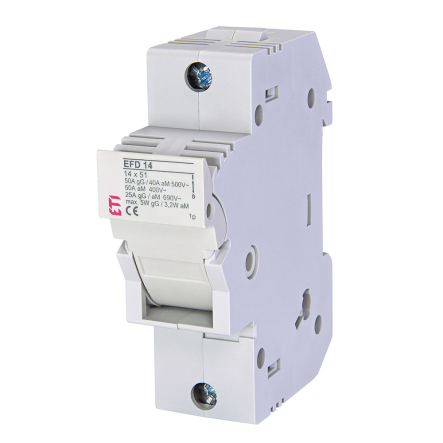 Держатель предохранителя ЕТІМАТ EFD14, 1P, 50А, 690V, AC, 2560001 - 1