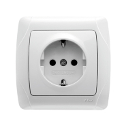 Розетка із заземленням VIKO CARMEN, 90561008, біла