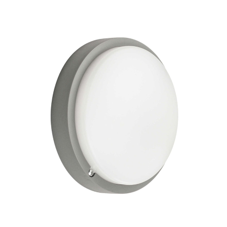 Светильник LED Violux ATOM UA MW sensor 12W, 5000K, 1200Lm, IP54, 170х50 мм, серый - 1