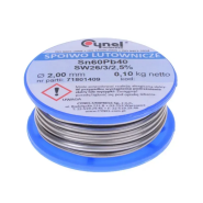 Припій олов'яно-свинцевий Sn60Pb40-SW26/2,5% діам - 2мм, 100гр, з флюсом