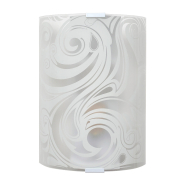 Світильник настінно-стельовий ДеКоРа, Зеус, Е27, 1х60W, 250х190 мм, білий, 46134