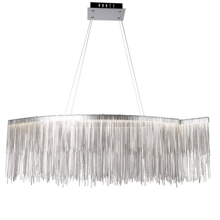 Люстра LAGUNA Lighting 48903-34, хром, алюміній, ланцюжки, 36W LED, 4000К - 1