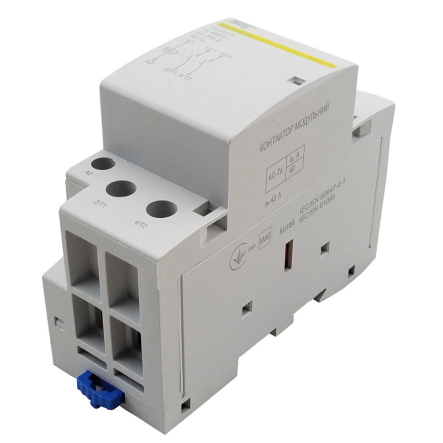 Контактор модульный TechnoSystems КМ-2-40-20 40А 230AC 2NO 2р 2мод., TNSy5503823