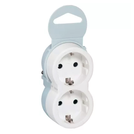 Розетка Legrand, 2х2К+З, біла, 050655 - 1