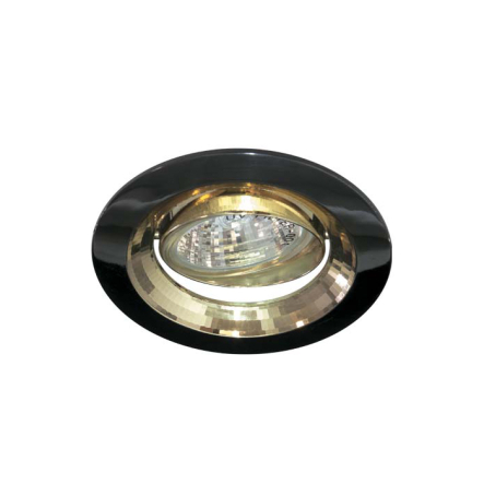 Светильник точечный Feron DL 2009, MR16, GU5.3, черный металл/золото - 1