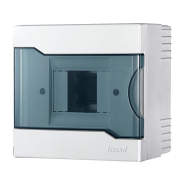 Щит Lezard ЩРН-П-4, 4 модульный наружной установки с прозрачной крышкой, 155х148х92 мм, 730-2000-004