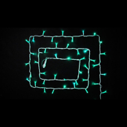 Гирлянда внешняя DELUX, STRING, 100LED, 10м, (2х5м), 20, flash, зеленая/белая, IP44