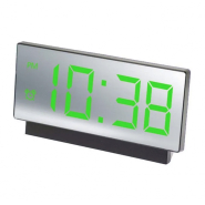 Годинник VST-897-4, яскраво-зелений, температура, USB