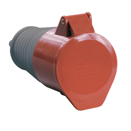Розетка переносна IEK 215, 3Р+РЕ+N, 16А, 380В, IP44, PSR22-016-5 - 1