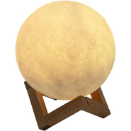 Ночник LED настольный Berger Moon 12см 3D RGB с пультом д/у и аккумулятором