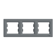 Рамка 3-постова, горизонтальна, Schneider Electric ASFORA, сталь, ЕРН5800362