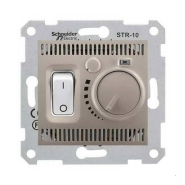 Терморегулятор для теплого пола 10А-230В Schneider Electric Sedna, титан, SDN6000368