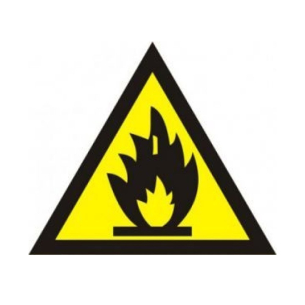Знак "Пожароопасно" 150х150 мм - 1