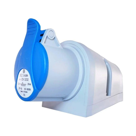 Розетка настенная SEZ IZN 3232, IP 44, 32A, 400V, 3n - 1