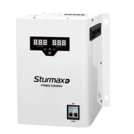 Стабілізатор напруги Sturmax PSM9312000RV, релейний, 12000 ВА, LED, настінний - 1