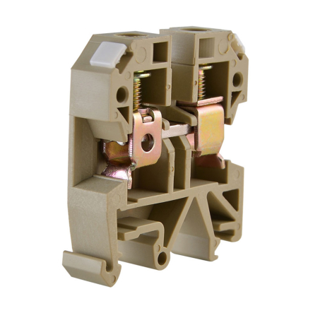 Клеммник винтовой АСКО-УКРЕМ JXB-10х35, жёлтый, A0130010017