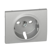 Лицевая панель для розетки 2К+З Legrand Galea Life, 771320, алюминий