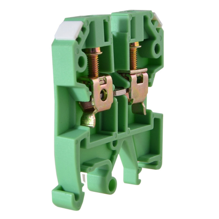 Клеммник винтовой JXB-4х35 зелёный, АСКО-УКРЕМ, A0130010012