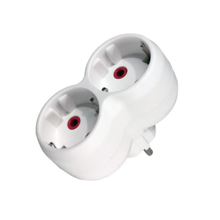 Двойник NEOMAX с заземлением, белый, NX1012 - 1