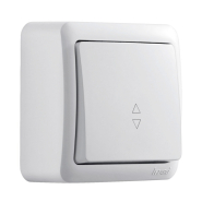 Вимикач Lezard VIOLA прохідний одноклавішний, білий, 751-0200-105