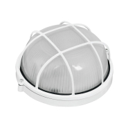 Светильник IEK НПП 1102, 100W, белый/круг, металл, с решеткой, IP54, LNPP0-1102-1-100-K01