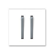 Клавіша подвійна Neo білий/сірий лід