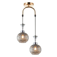 Люстра подвес VALESO V W8001-2 SMOKE CR