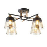 Люстра VALESO V 6312-4 BK+FG