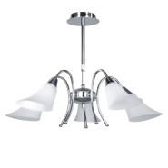 Люстра SPOTLIGHT OSLO 5100528, 5xE14х60W, D 76 см, Н 37-53 мм