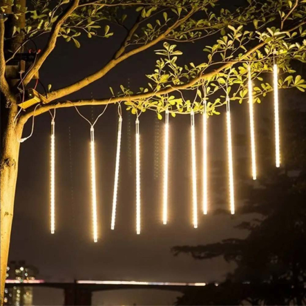 Гирлянда LED сосулька STICKS W WHITE 50см,Тёплый белый, IP65, Метеоритный дождь